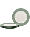 Noritake Colorwave Rim Dinner Plates, Set Of 4 In Green