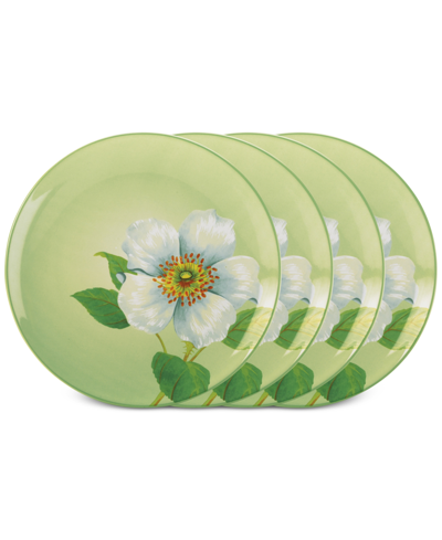 Noritake Colorwave Floral Accent Plates, Set Of 4 In Apple