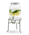 Style Setter Orchard Hill 1 Gallon Beverage Dispenser With Wire Stand In Clear