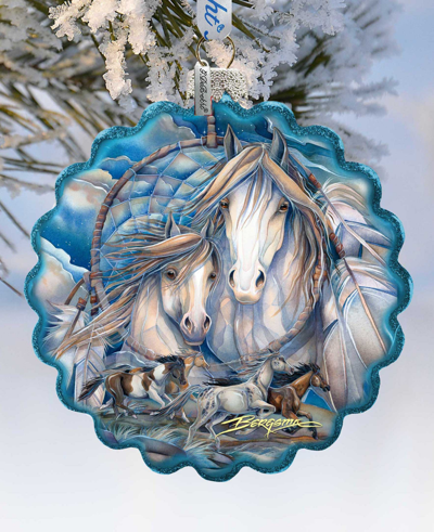 G.debrekht Mustangs Dream Catcher Journey Holiday Ornament In Multi Color