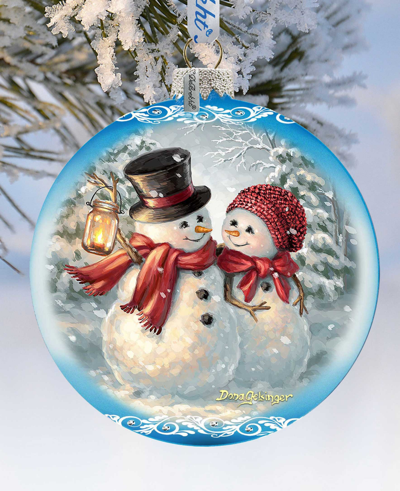 G.debrekht Snow Much In Love Holiday Ornament In Multi Color