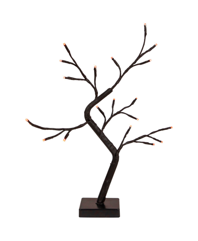 Northlight Led Lighted Weeping Halloween Twig Tree With Orange Lights, 10.5" In Black