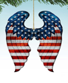 Designocracy Usa Wings Butterfly Ornaments, Set Of 2 In Multi Color