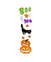 Northlight Boo To You Halloween Gel Window Clings In Green