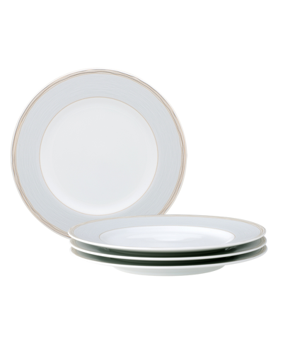 Noritake Linen Road Set Of 4 Salad Plates, Service For 4 In Gray