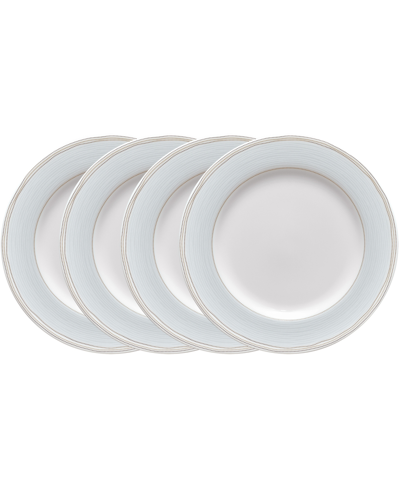 Noritake Linen Road Set Of 4 Bread Butter And Appetizer Plates, Service For 4 In Gray
