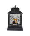 Northlight Lighted Halloween Snow Globe Lantern With Pumpkin Couple In Black