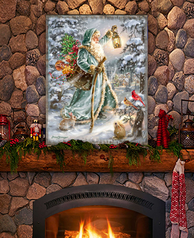 Designocracy Saint Nicholas Holiday Wall Art In Multi Color