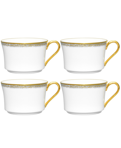 Noritake Haku Set Of 4 Cups, Service For 4 In White