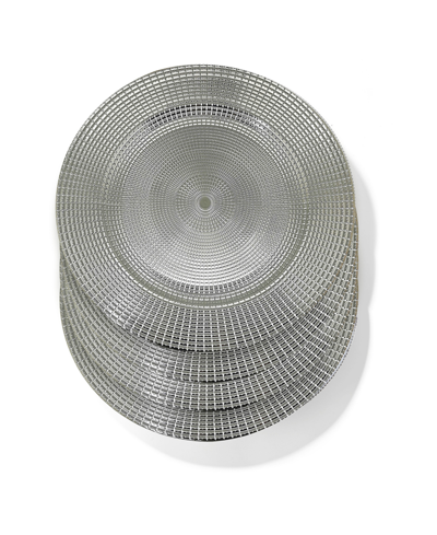 American Atelier Viatrix Charger Plates 13" Electroplated Set, 4 Pieces In Silver-tone