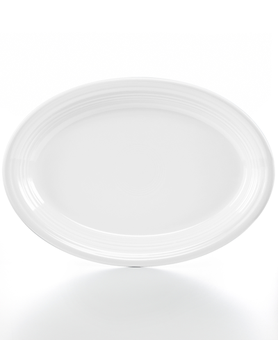 Fiesta Large Oval Platter 13" In White