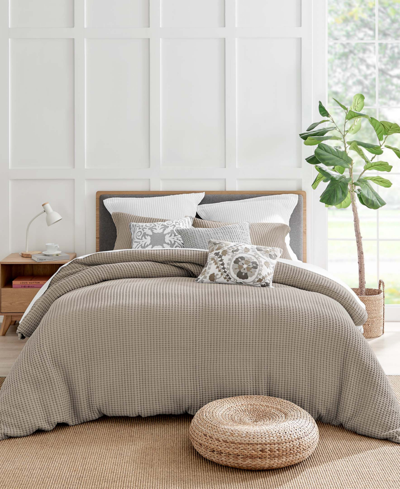 Levtex Mills Waffle Classic 3-pc. Duvet Cover Set, Full/queen In Fawn