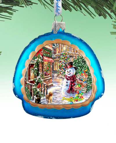 G.debrekht Christmas Lane Snowflake Holiday Ornament In Multi Color