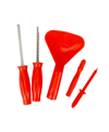 Northlight Pumpkin 5 Piece Carving Set, 10.25" In Orange