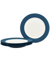 Noritake Colorwave Rim Salad Plates, Set Of 4 In Blue