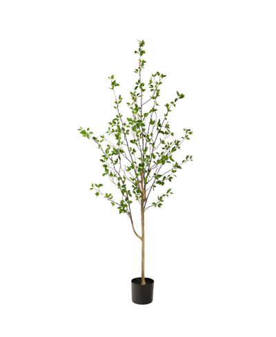 Nearly Natural Minimalist Citrus Artificial Tree, 6.5' In Green