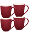 NORITAKE COLORWAVE MUGS 12-OZ, SET OF 4