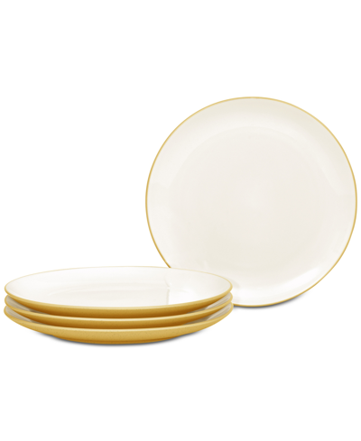 Noritake Colorwave Coupe Salad Plates, Set Of 4 In Mustard