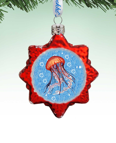 Designocracy Jellyfish Mercury Holiday Ornament In Multi Color