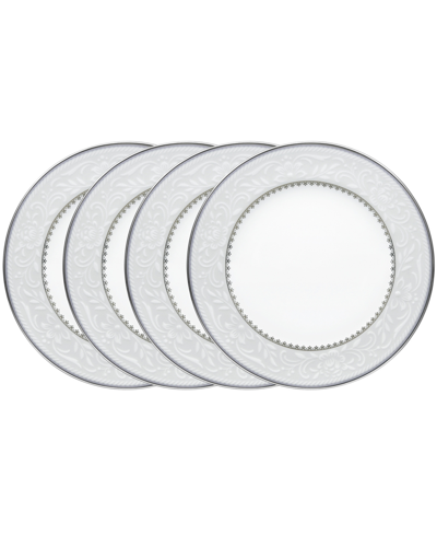 Noritake Brocato Set Of 4 Bread & Butter/appetizer Plates In Gray