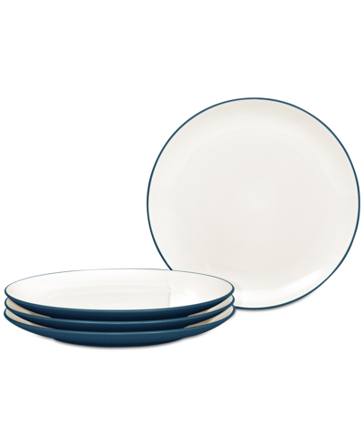 Noritake Colorwave Coupe Dinner Plates, Set Of 4 In Blue