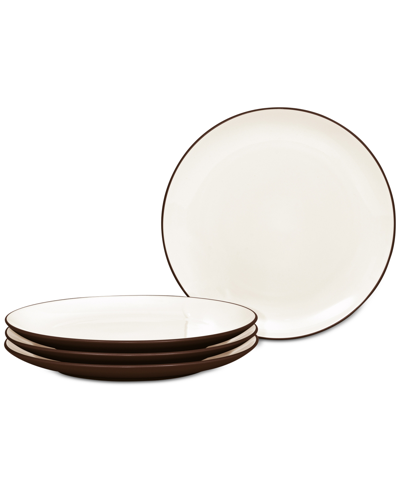 Noritake Colorwave Coupe Salad Plates, Set Of 4 In Chocolate