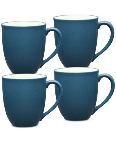Noritake Colorwave Mugs 12-oz, Set Of 4 In Blue