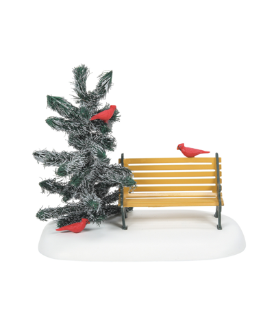 Department Five Cardinal Christmas Bench In Multi