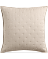 Hotel Collection Glint Quilted Sham, European, Created For Macy's Bedding In Mushroom
