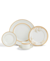 VERA WANG DINNERWARE, LACE GOLD 10 PIECE SET