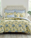 Laura Ashley Cassidy Comforter Set In Yellow