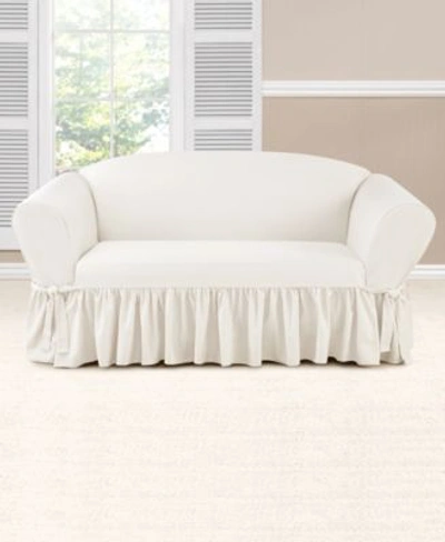 Sure Fit Essential Twill Slipcover Collection In White