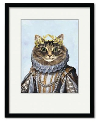 Courtside Market Cat Queen Framed Matted Art Collection In Multi