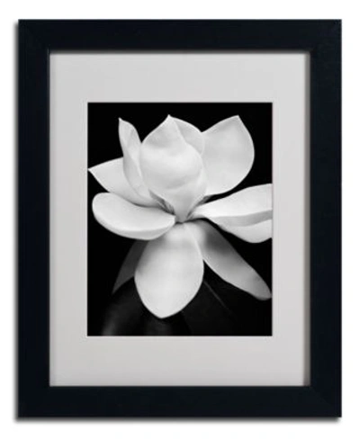 Trademark Global Magnolia Matted Framed Canvas Print By Michael Harrison