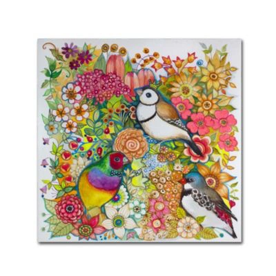 Trademark Global Oxana Ziaka Exotic Birds Canvas Art Collection In Multi