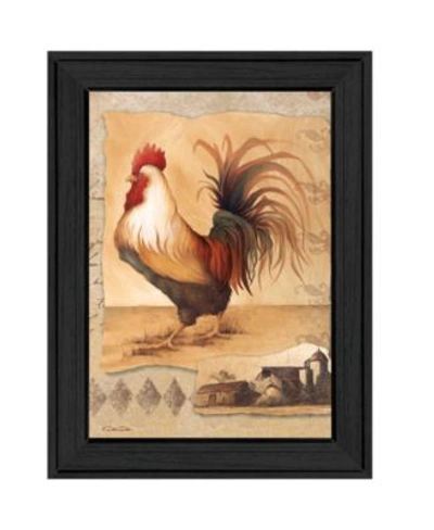 Trendy Decor 4u Rooster Montage I By Dee Dee Printed Wall Art Ready To Hang Collection In Multi