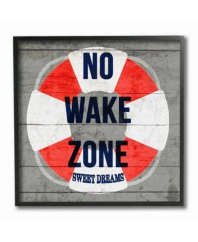 Stupell Industries No Wake Zone Life Raft Wall Art Collection In Multi