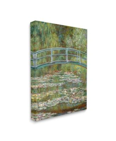 Stupell Industries Bridge Over Lilies Monet Classic Painting Stretched Canvas Wall Art Collection In Multi-color