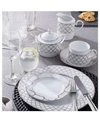Noritake Dinnerware Eternal Palace Collection In White And Platinum