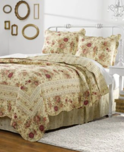 Greenland Home Fashions Antique Rose Quilt Sets In Multi