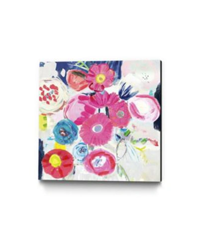 Giant Art Fresh Florals Iii Museum Mounted Canvas Print In Red