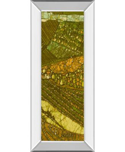 Classy Art Vineyard Batik By Andrea Davis Mirror Framed Print Wall Art Collection In Green