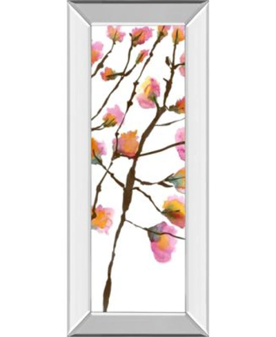 Classy Art Inky Blossoms By Deborah Velasquez Mirror Framed Print Wall Art Collection In Pink