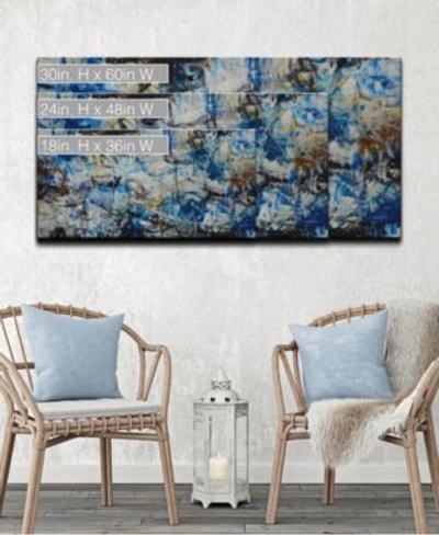 Ready2hangart Blue Bomb Abstract Canvas Wall Art Collection In Multi