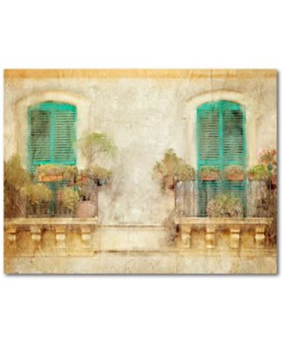 Courtside Market From The Balcony Gallery Wrapped Canvas Wall Art Collection In Multi