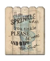 TRENDY DECOR 4U IF YOU SPRINKLE BY DEBBIE DEWITT PRINTED WALL ART ON A WOOD PICKET COLLECTION