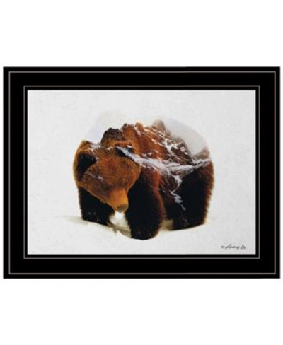 Trendy Decor 4u Bear In The Mountains By Andreas Lie Ready To Hang Framed Print Collection In Multi