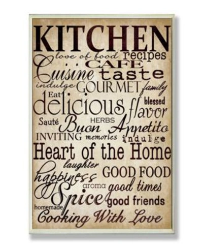 Stupell Industries Home Decor Words In The Kitchen Off White Art Collection In Multi