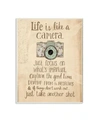 STUPELL INDUSTRIES HOME DECOR LIFE IS LIKE A CAMERA INSPIRATIONAL WALL ART COLLECTION