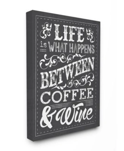 Stupell Industries Home Decor Life Between Coffee Wine Chalk Art Collection In Multi